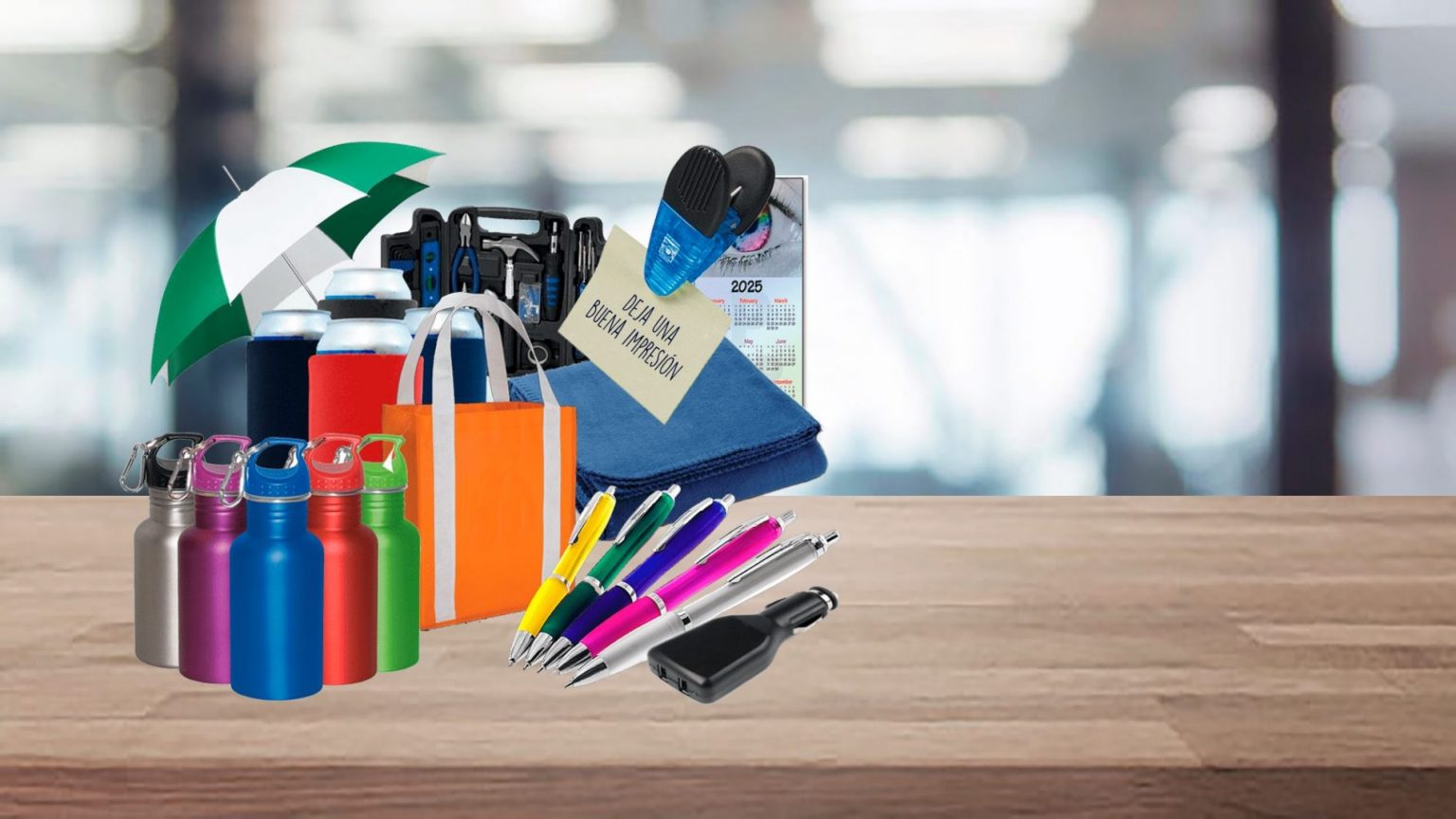 Artículos promocionales personalizados para fortalecer la imagen de tu empresa.